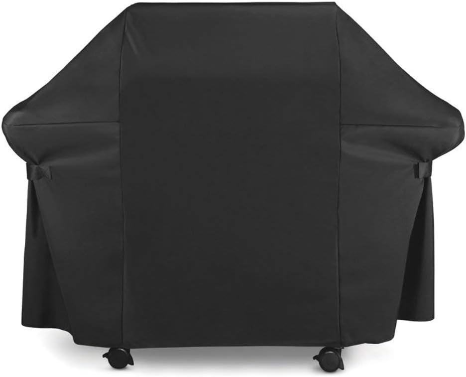 a black cover on a grill