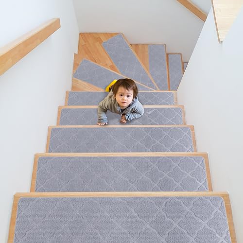 a child climbing up a set of stairs