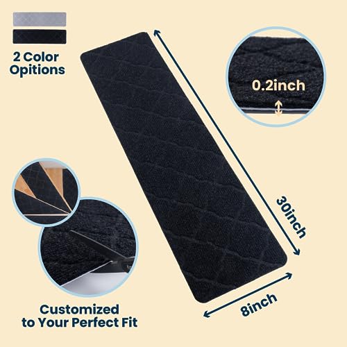 a black rectangular object with white text with text: '2 Color Opitions 0.2inch 30inch Customized to Your Perfect Fit 8inch'