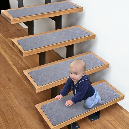 a baby on a set of stairs